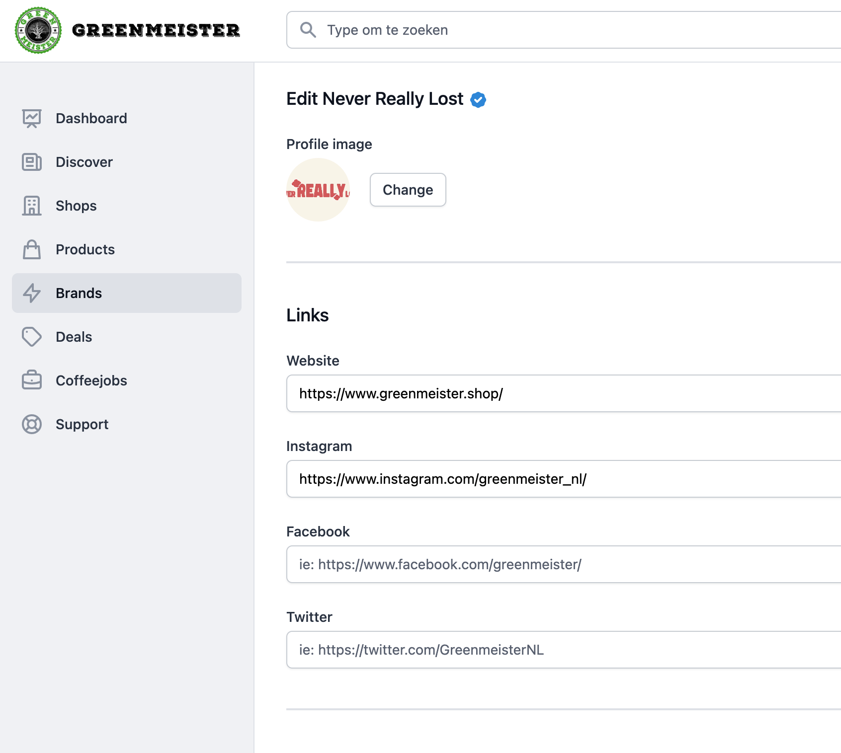 Greenmeister Dashboard
